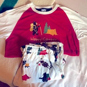 Lazy One Men’s Happy Camper PJ set